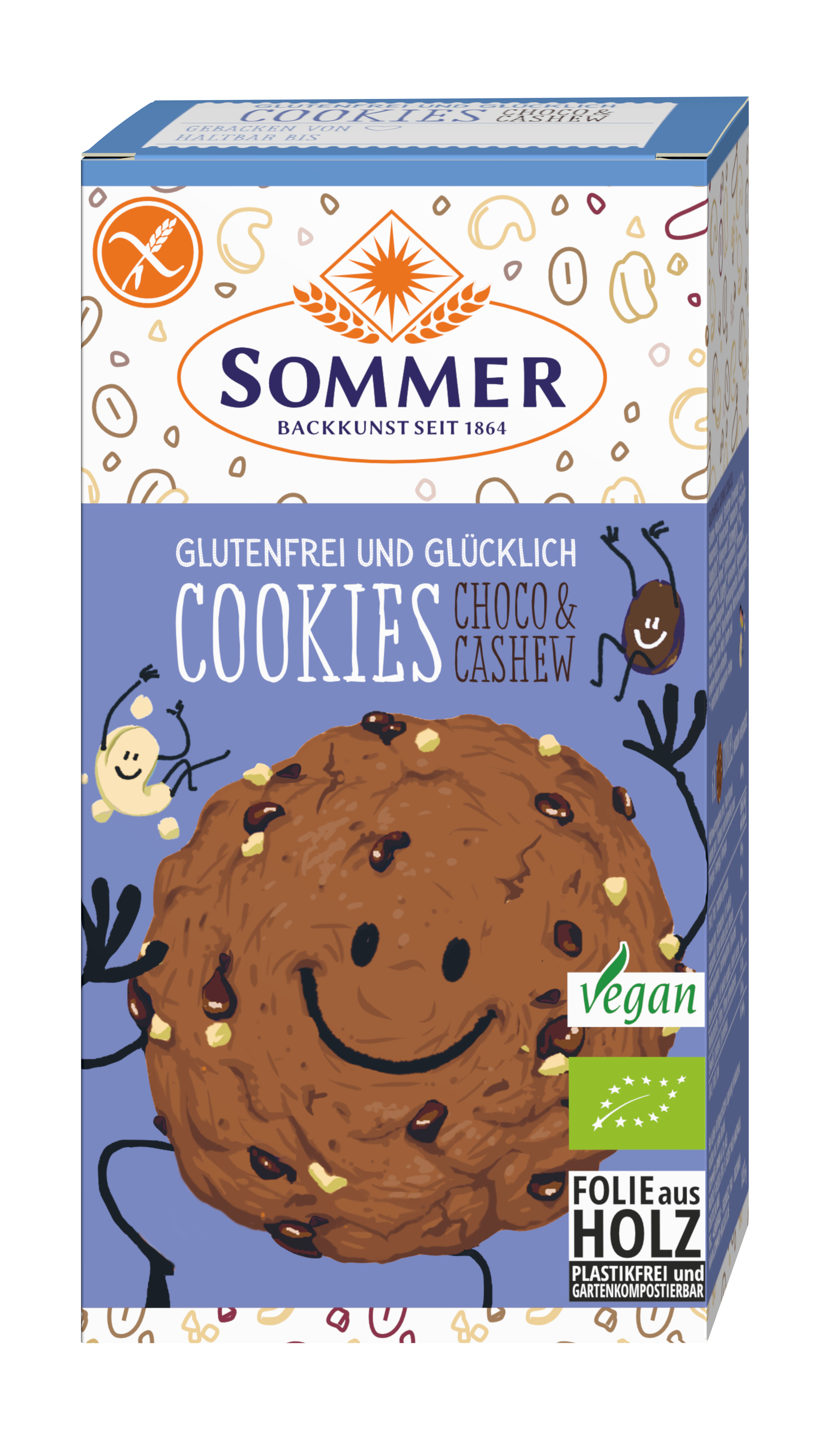 Cookies Schoko & Cashew  125g BIO glutenfrei